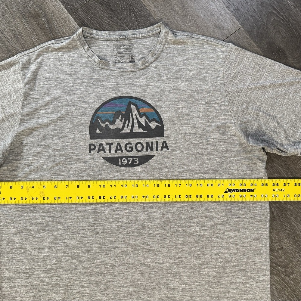 Patagonia Capilene Cool Daily Shirt Mens 2XL Gray Heather 1973 Graphic Tee - Picture 5 of 6